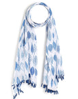 PAREO IN COTONE BIANCA CON STAMPA TEMA MARE - Mya Accessories