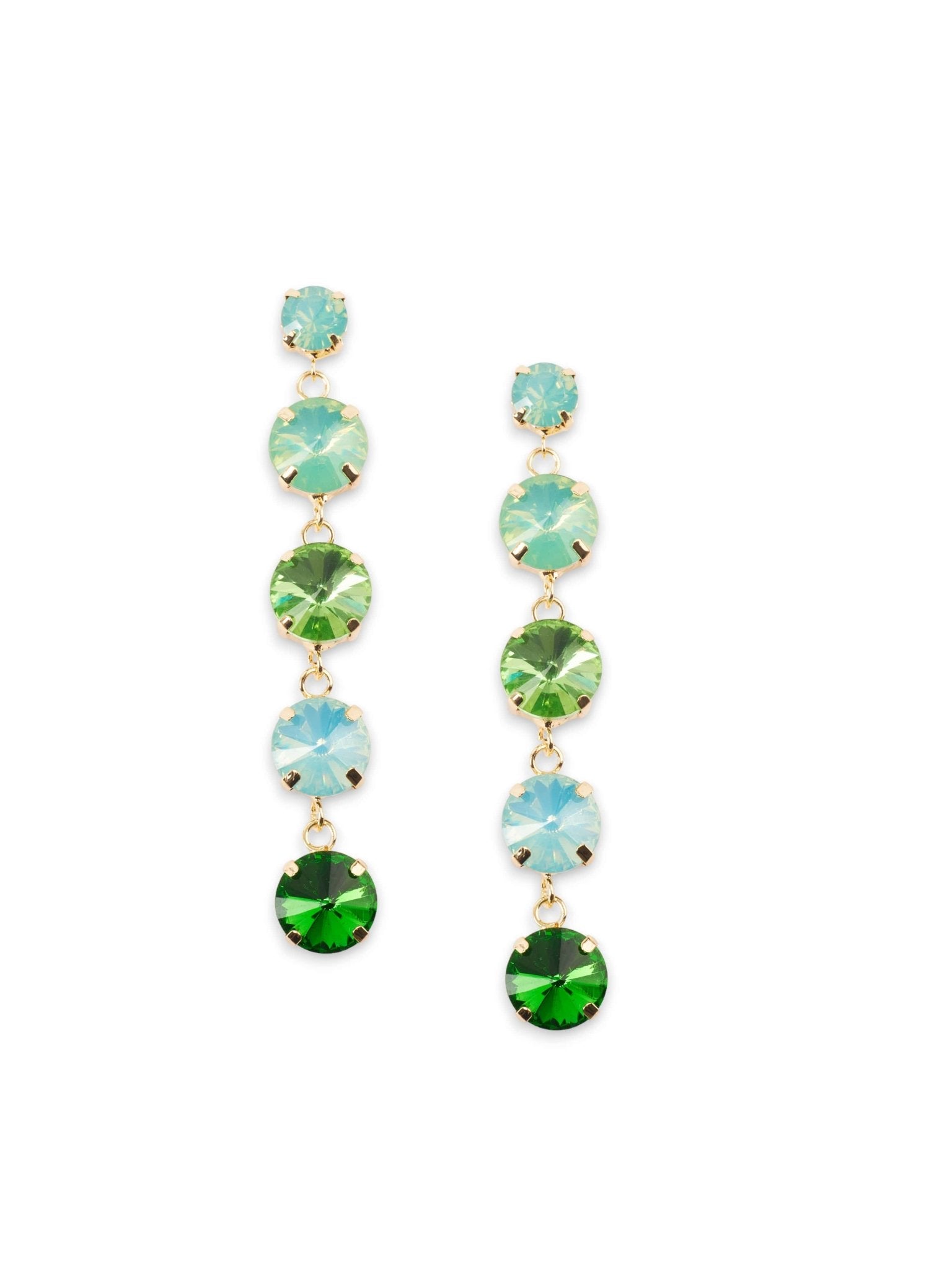 Orecchino pendente multi verde - Mya Accessories