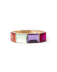 Bracciale rigido con pietre rettangolari in resina multicolore - Mya Accessories