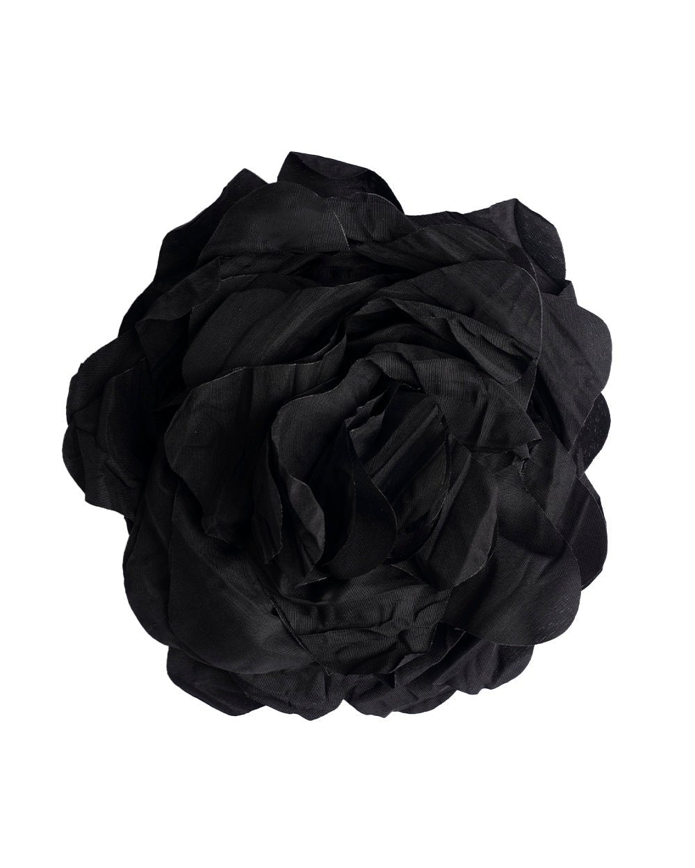 Spilla in tessuto a forma di rosa nera - Mya Accessories