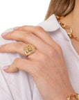 Anello in metallo con incisione a cuore - Mya Accessories