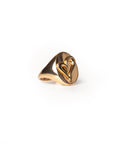 Anello in metallo con incisione a cuore - Mya Accessories