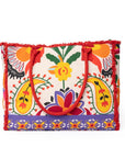 Borsa mare in cotone con stampa multicolore - Mya Accessories