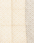 Pareo in cotone con stampa a mano tono beige - Mya Accessories