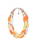 Collana multifili arancio e giallo - Mya Accessories