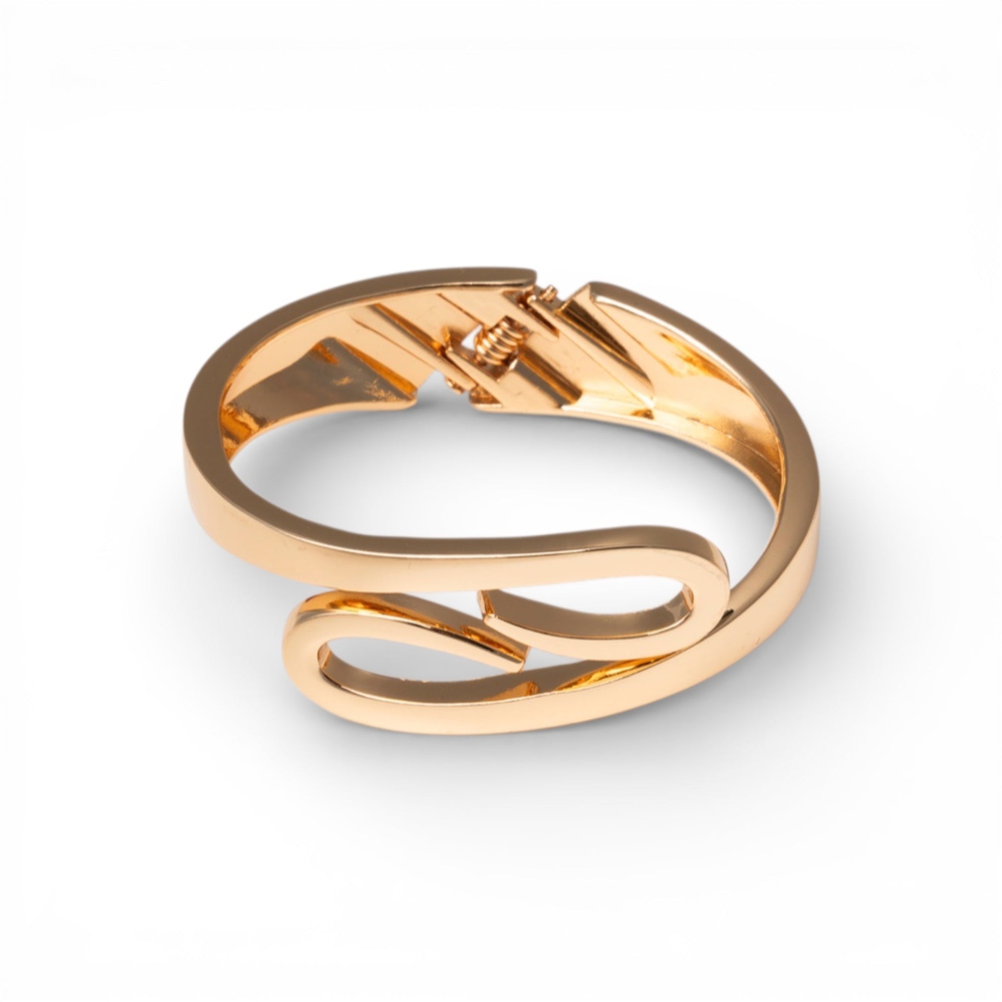 Bracciale a manetta rigido in metallo lucido - Mya Accessories