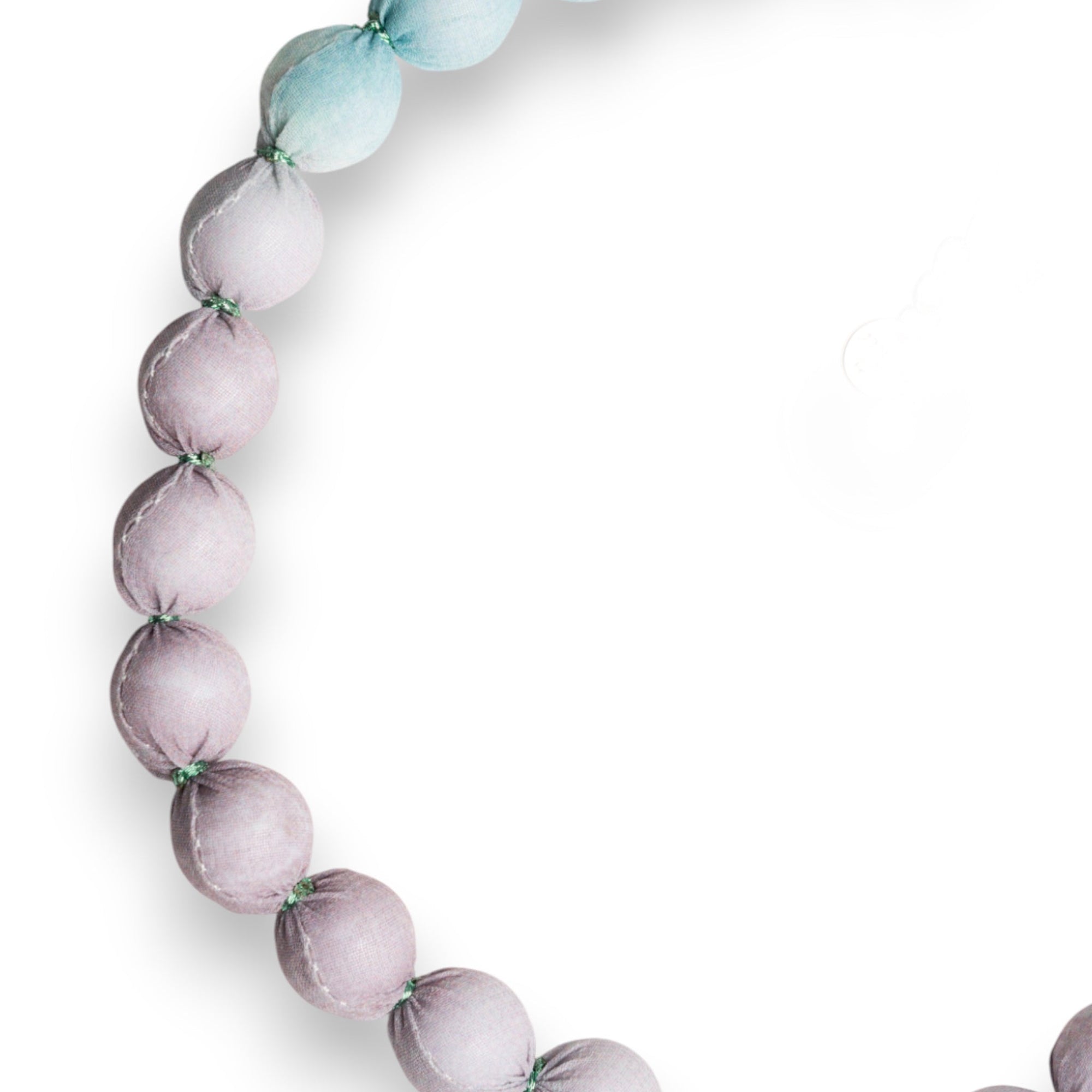 Collana girocollo con caramelle in cotone tono azzurro - Mya Accessories