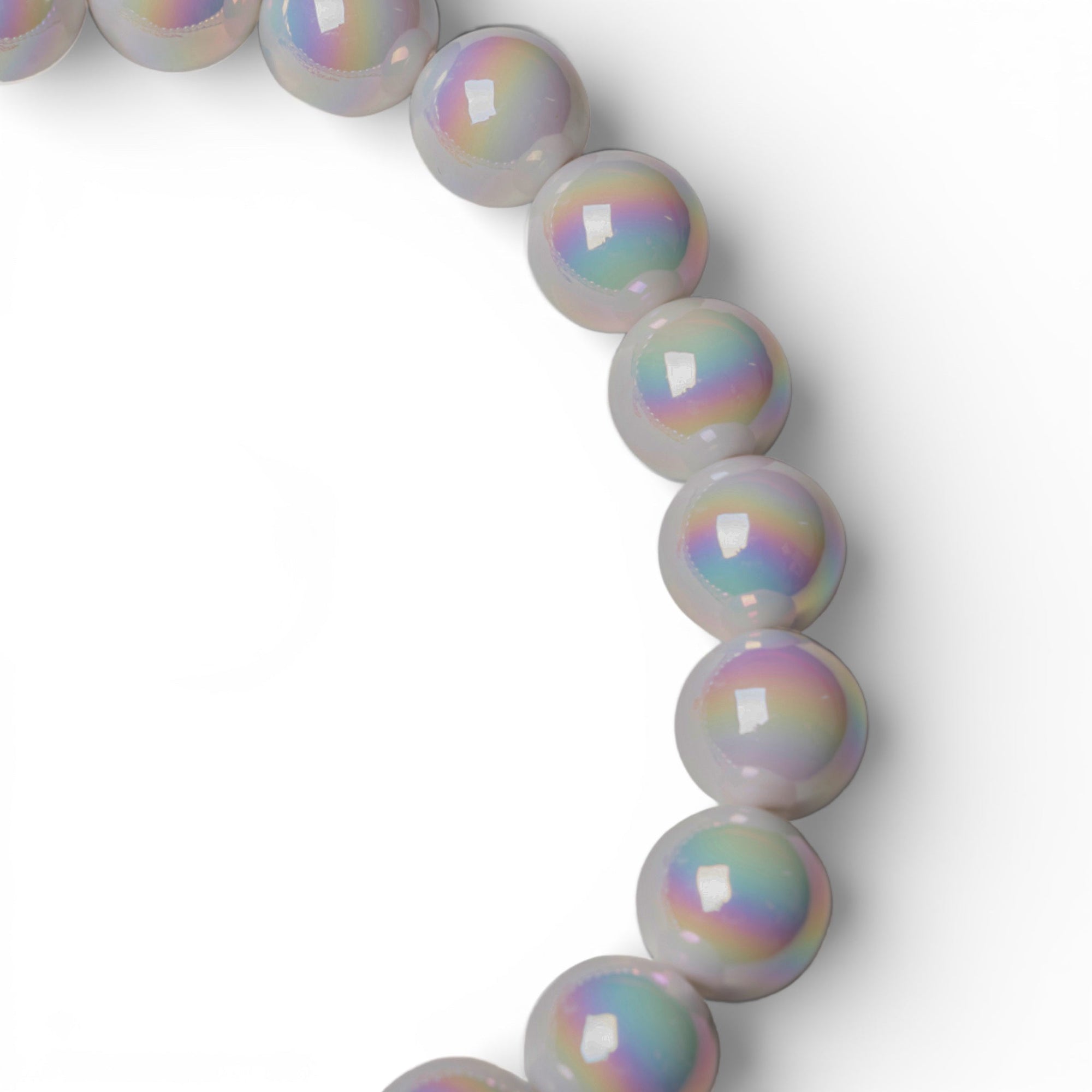 Collana girocollo con sfere in acrilico lucide grigie - Mya Accessories