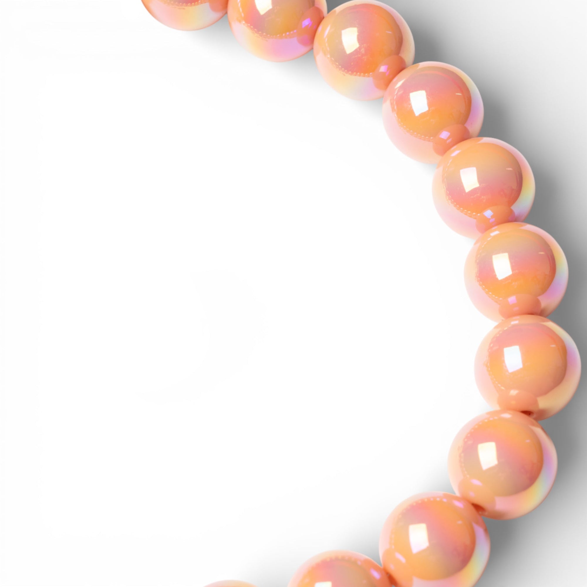 Collana girocollo con sfere in acrilico lucide rosa - Mya Accessories