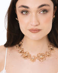 Collana girocollo in metallo con design a fiore - Mya Accessories