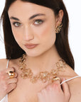 Collana girocollo in metallo con design a fiore - Mya Accessories
