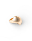 Anello in metallo lucido con taglio trasversale a punta - Mya Accessories