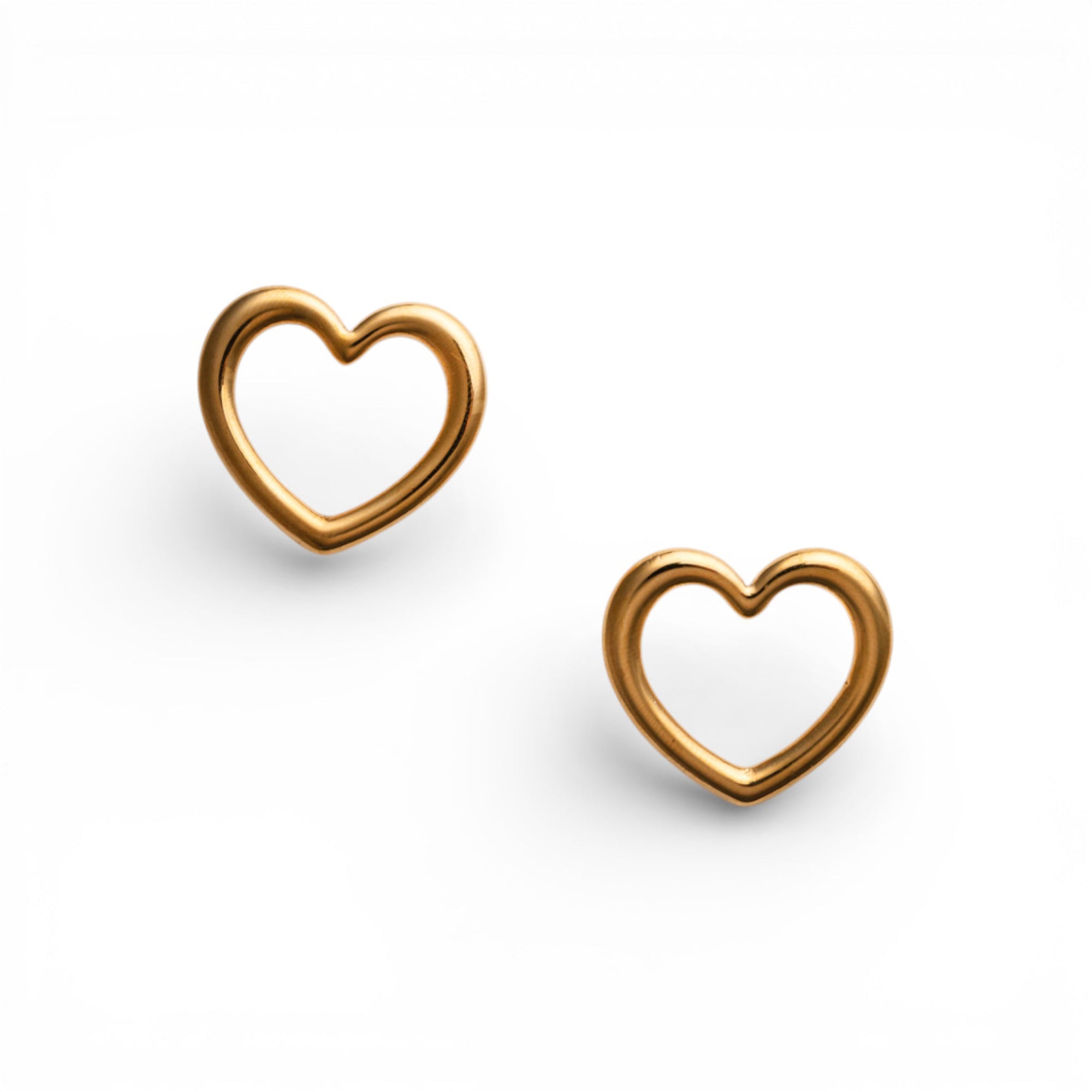 Orecchini con design a cuore in acciaio - Mya Accessories