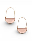 Orecchini con filo in ottone e pietra in vetro champagne - Mya Accessories