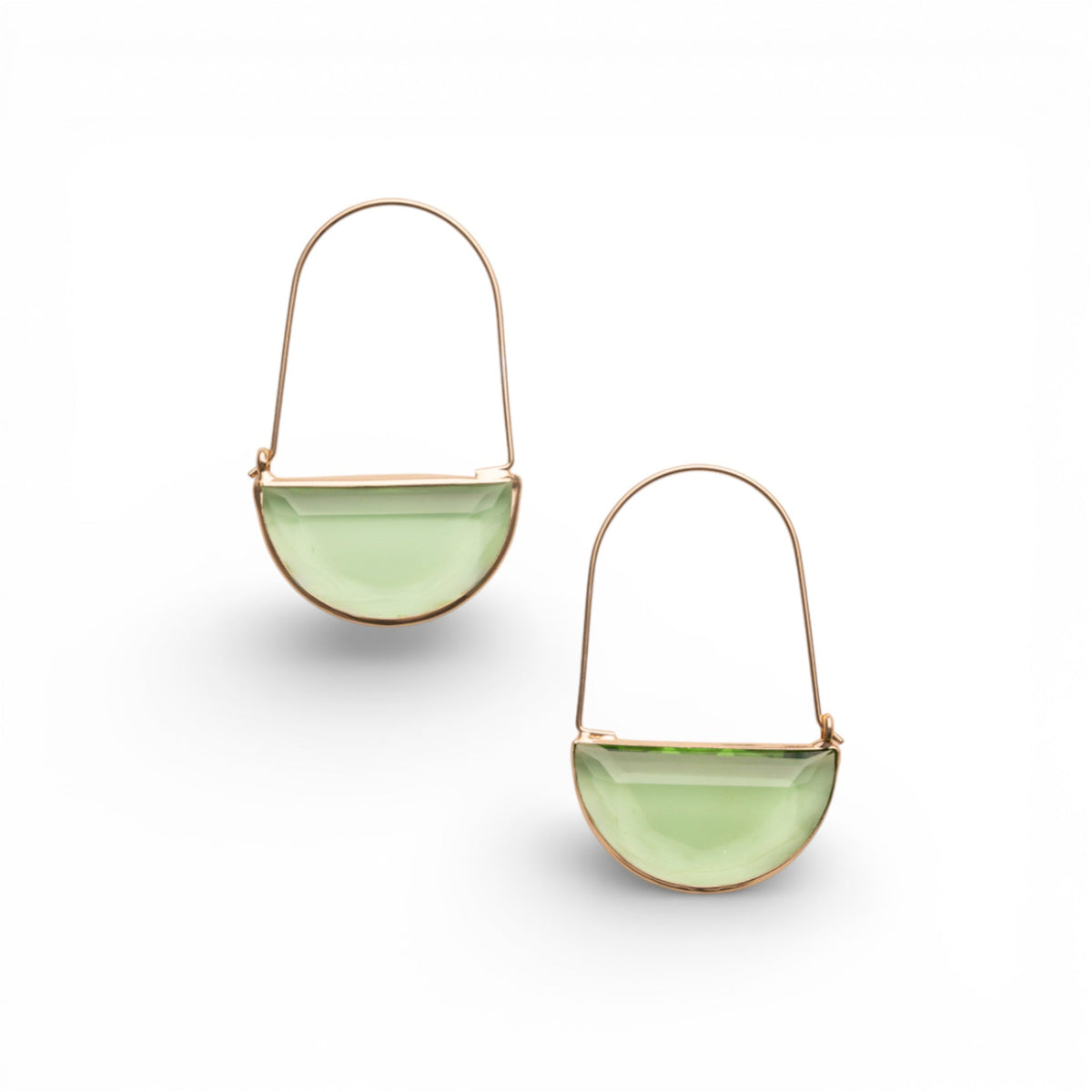 Pendenti Oro Bianco con Citrino Colore Miele Zirconi Originale Brasile Pendenti Oro Bianco con Citrino Colore Miele Zirconi Originale Brasile