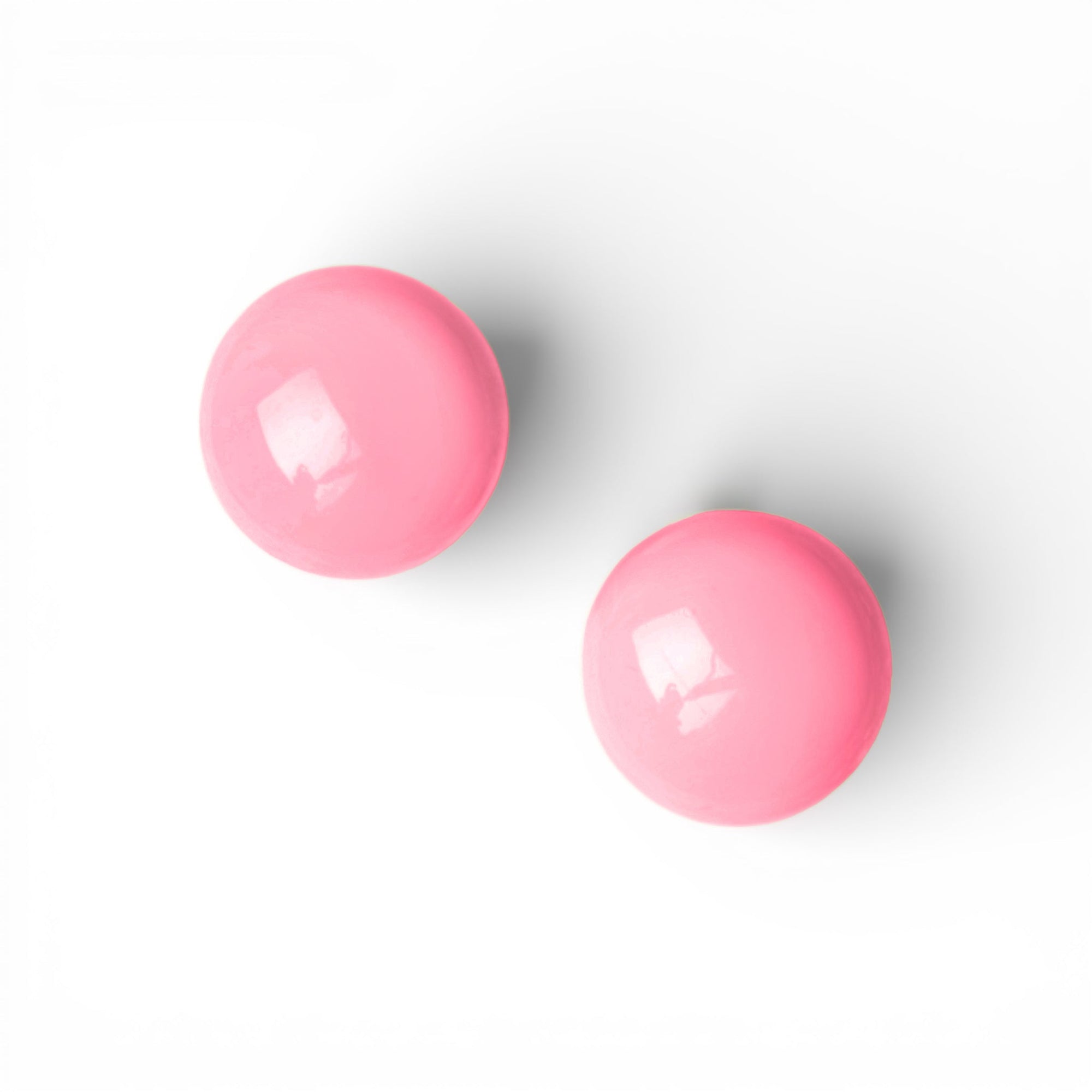 Orecchini a clip con pietra circolare in resina rosa - Mya Accessories