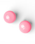 Orecchini a clip con pietra circolare in resina rosa - Mya Accessories