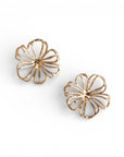 Orecchini in metallo con design a fiore - Mya Accessories
