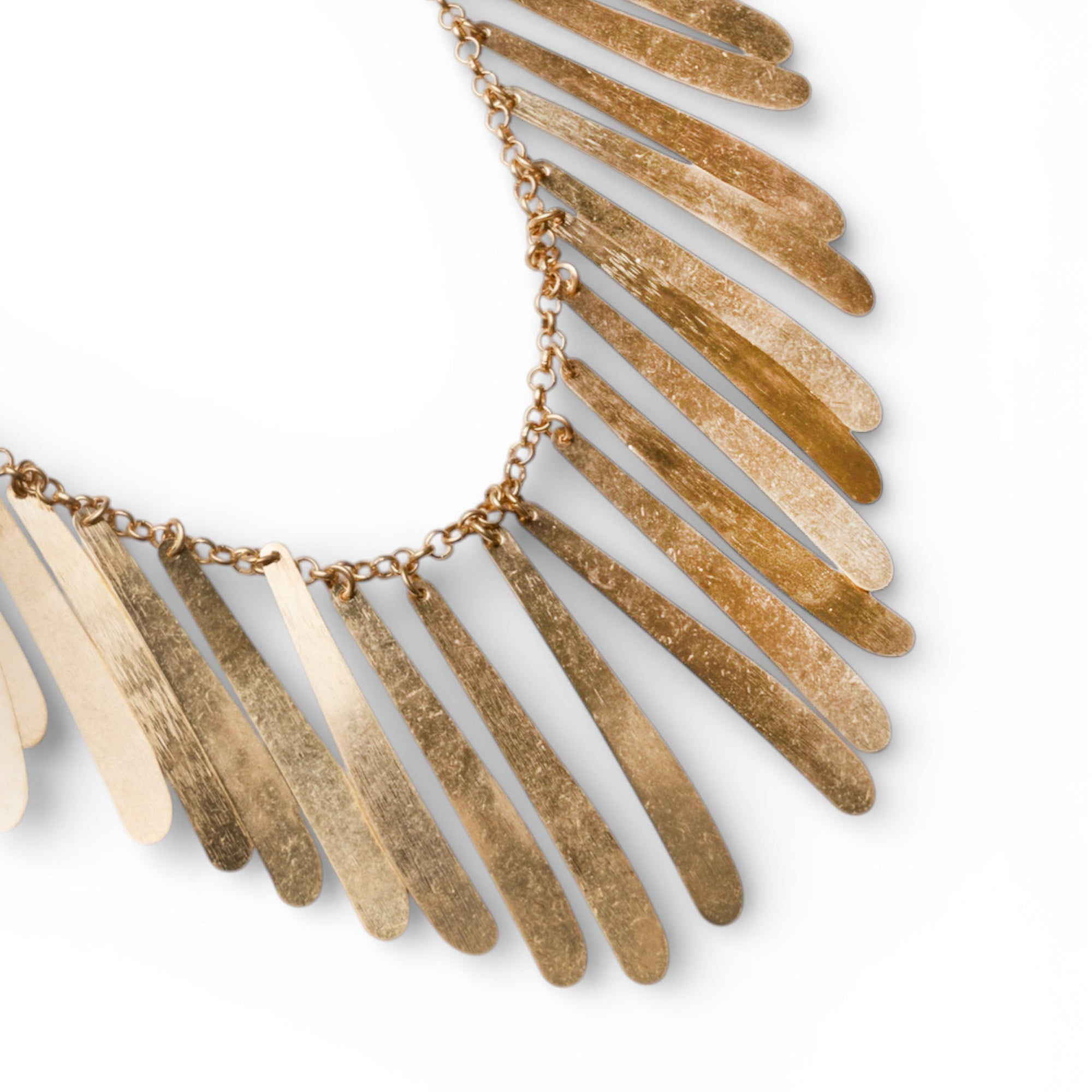 Collana lunga a catena con frange in metallo antichizzato - Mya Accessories