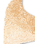 Collana girocollo statement a maglia dorata - Mya Accessories