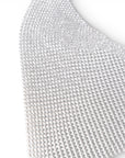 Collana girocollo statement a maglia argentata - Mya Accessories