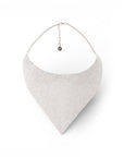 Collana girocollo statement a maglia argentata - Mya Accessories