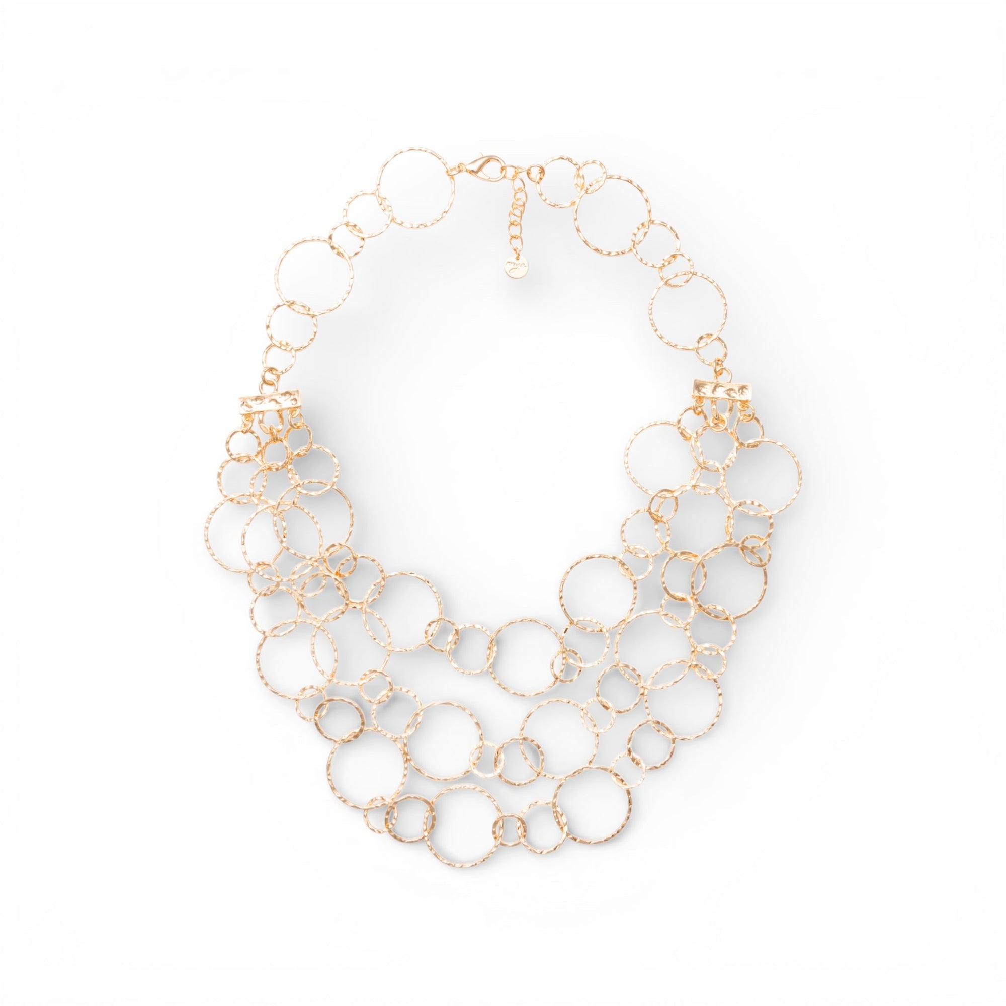 Collana lunga multi filo a catena circolare lucida - Mya Accessories