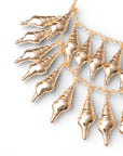 Collana girocollo a catena con cascata multi filo di conchiglie