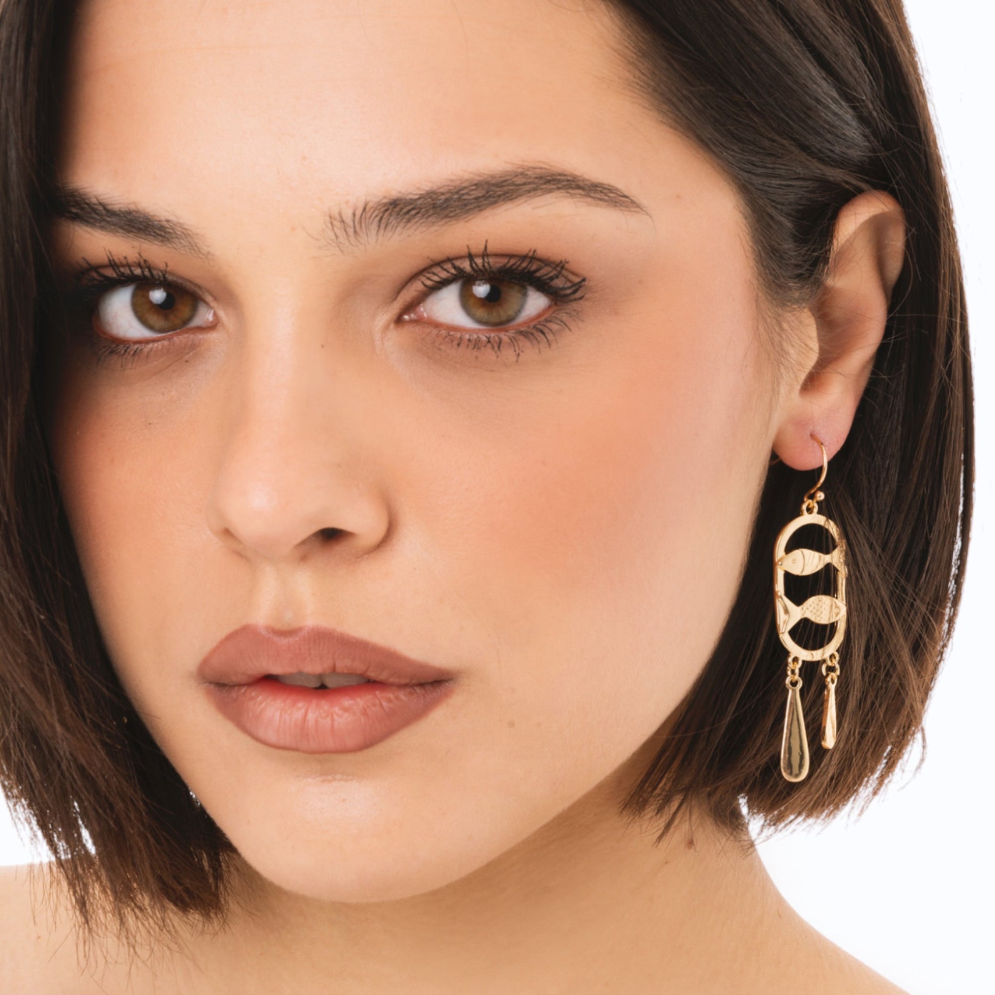 Orecchini pendenti in metallo con design marino - Mya Accessories