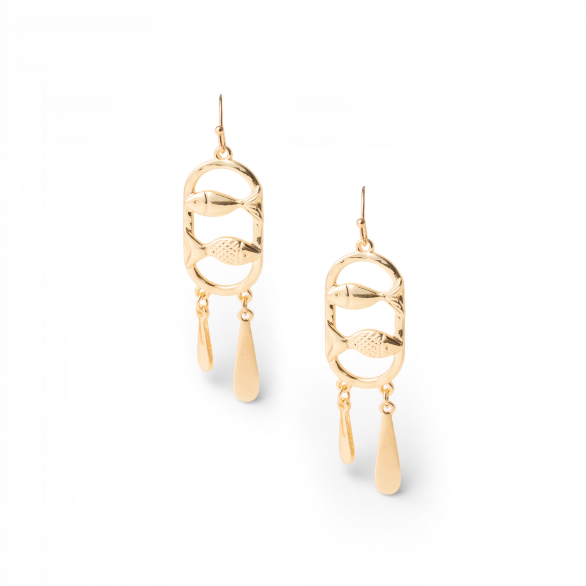 Orecchini pendenti in metallo con design marino - Mya Accessories