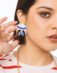 Orecchini pendenti in acrilico a pesciolino multicolore - Mya Accessories