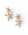 Orecchini pendenti in metallo con stelle marine - Mya Accessories