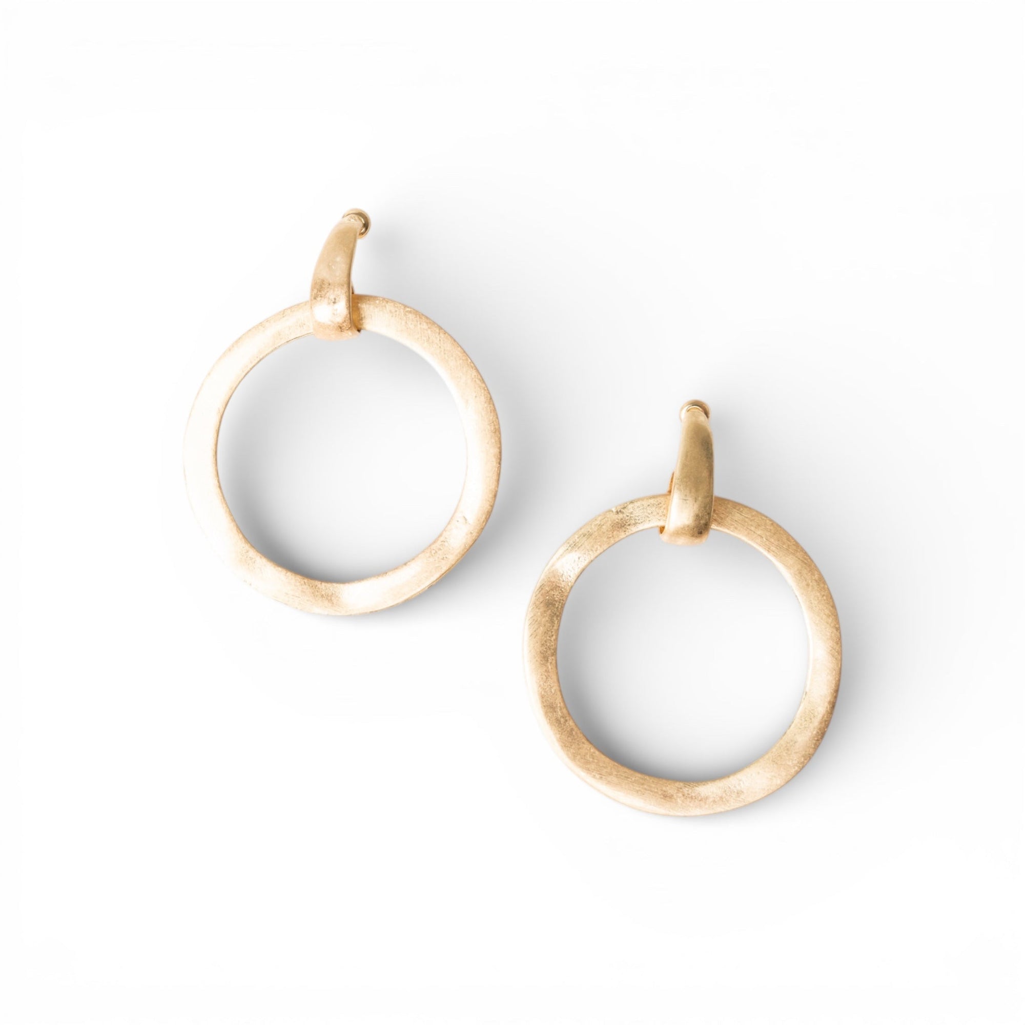Orecchini pendenti in metallo antichizzato circolare - Mya Accessories