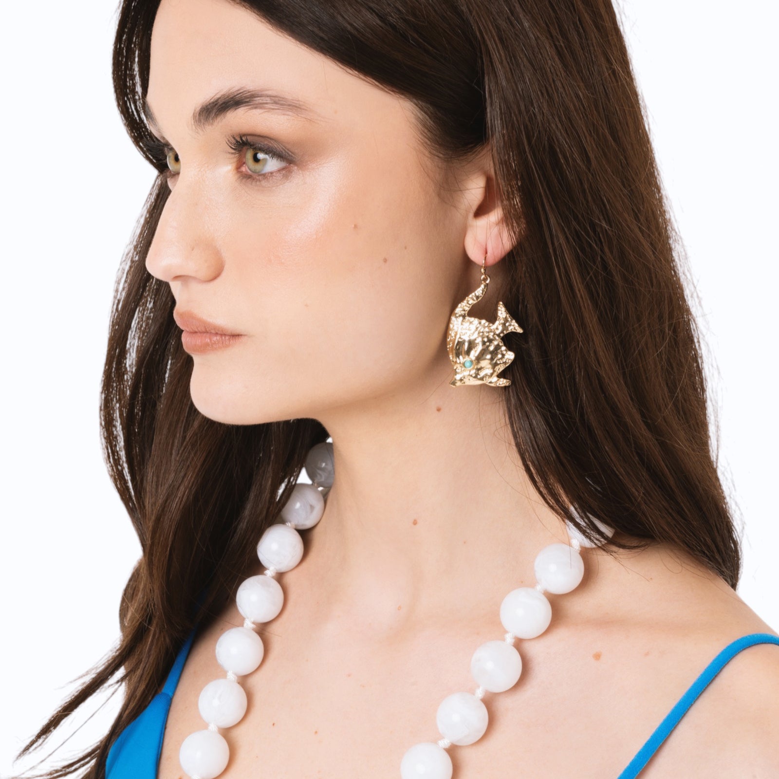 Orecchini pendenti in metallo con pesciolino tropicale - Mya Accessories