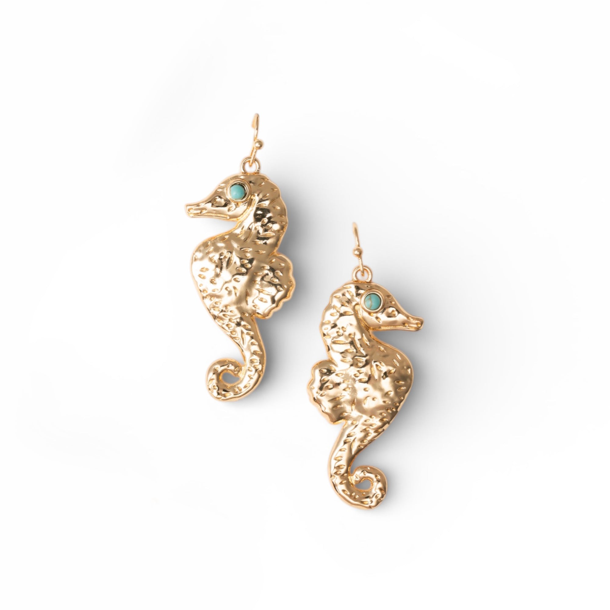 Orecchini pendenti in metallo con cavalluccio marino - Mya Accessories