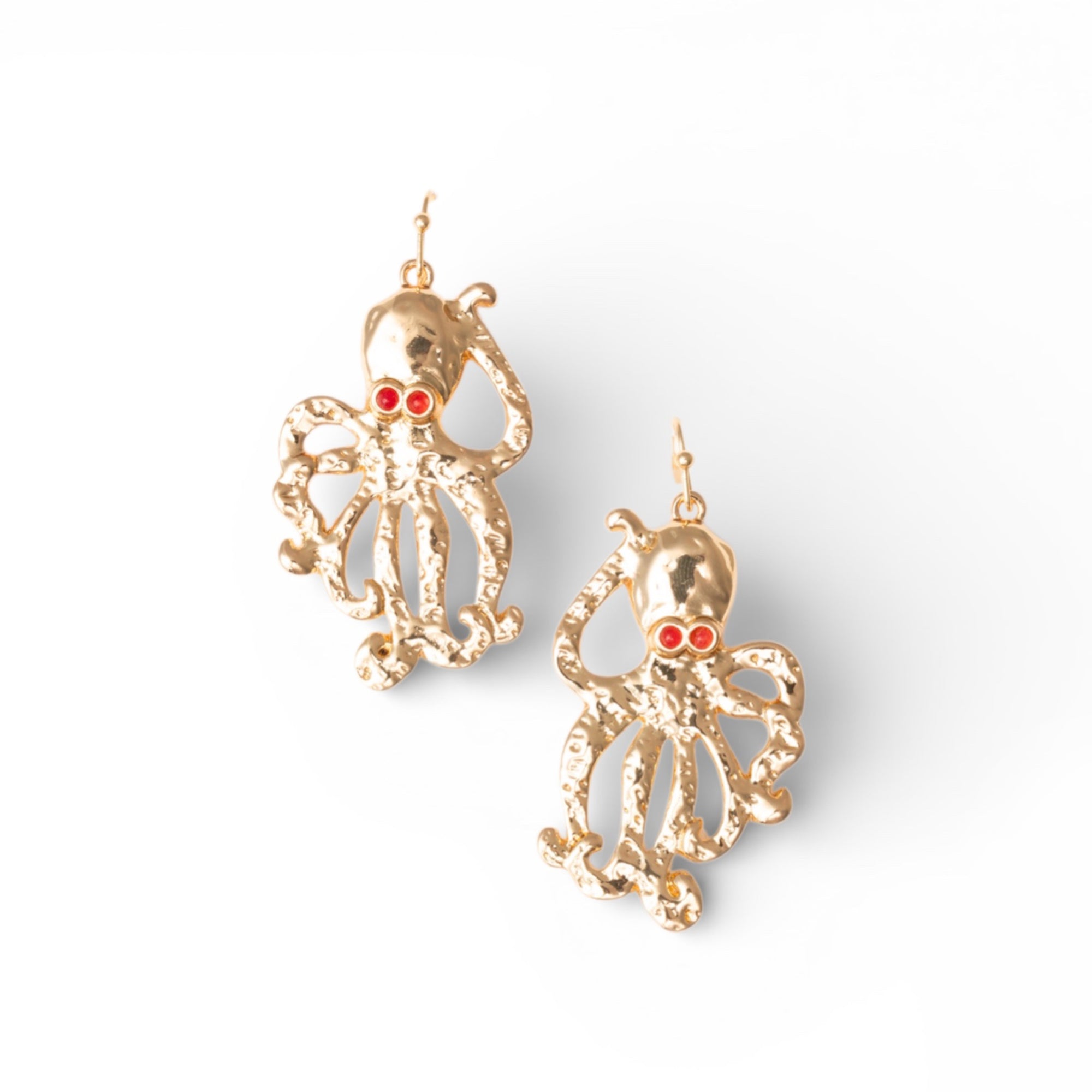 Orecchini pendenti in metallo con polipetto - Mya Accessories