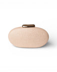 Borsa clutch ovale con finitura glitter oro - Mya Accessories