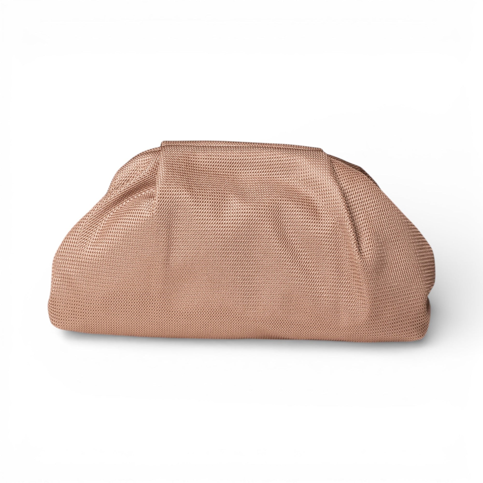 Borsa pochette morbida a tinta unita marrone - Mya Accessories