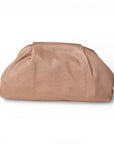 Borsa pochette morbida a tinta unita marrone - Mya Accessories