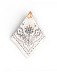 Foulard in seta beige con stampa ad orsacchiotto - Mya Accessories