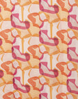 Sciarpa in cotone con stampa tono arancio e fucsia - Mya Accessories