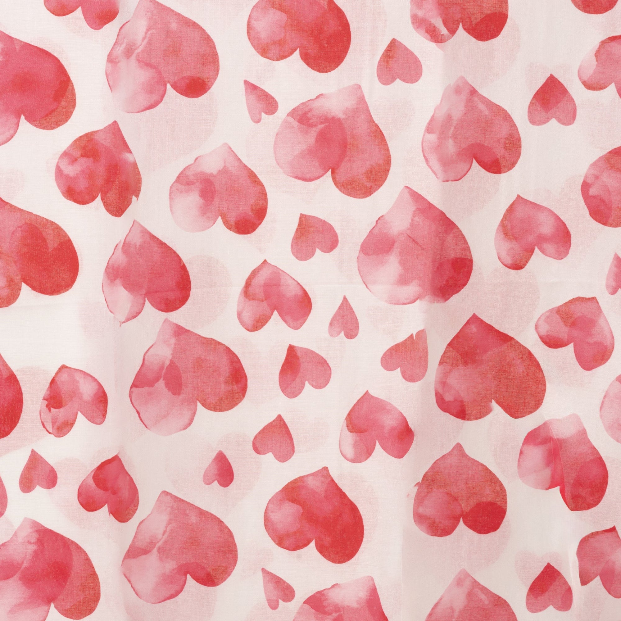 Sciarpa in cotone bianca con stampa a cuori rossi - Mya Accessories