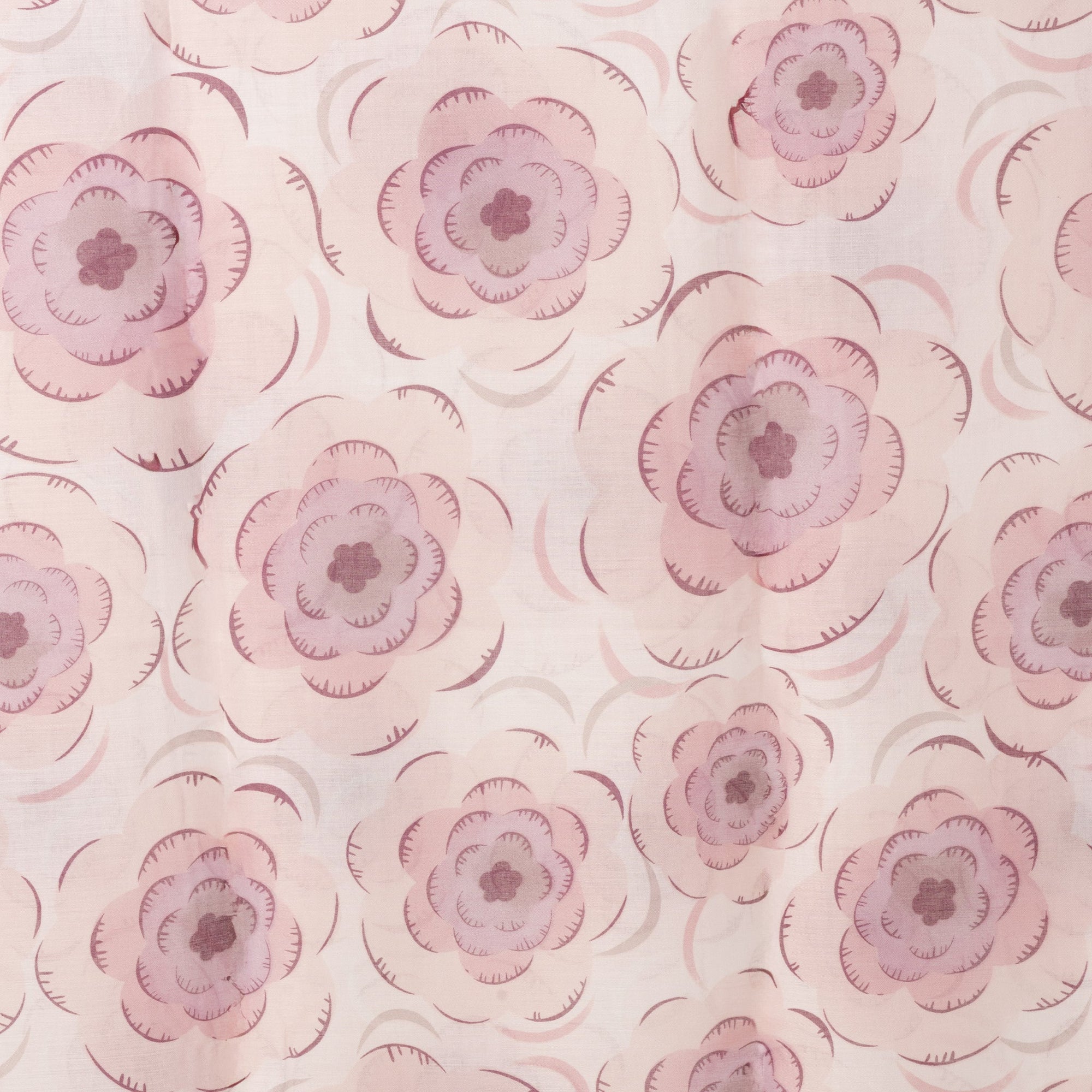 Sciarpa in cotone con motivo a fiori tono rosa - Mya Accessories