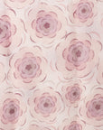 Sciarpa in cotone con motivo a fiori tono rosa - Mya Accessories