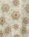 Sciarpa in cotone con motivo a fiori tono verde militare - Mya Accessories