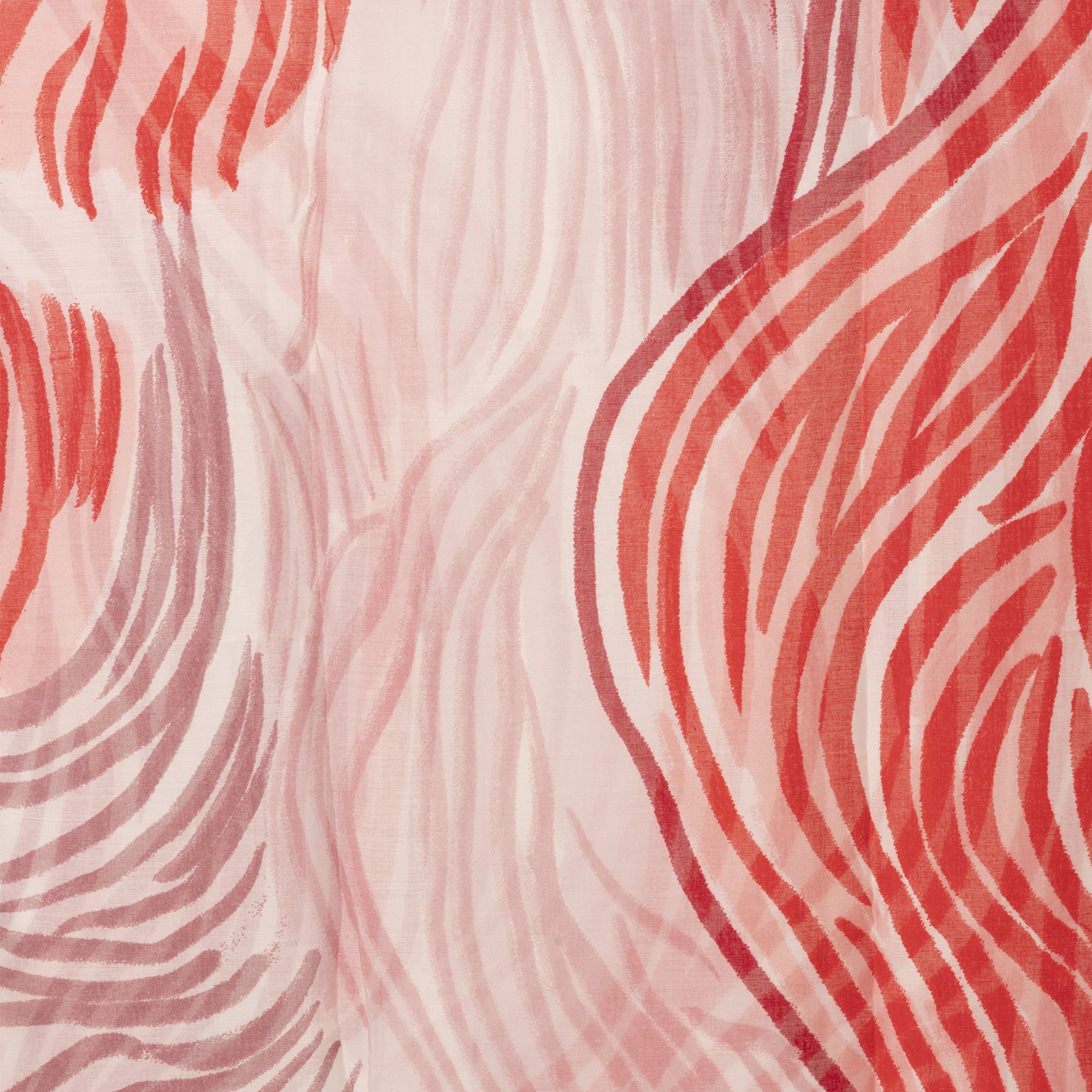 Sciarpa in cotone bianca con stampa tono rosso - Mya Accessories