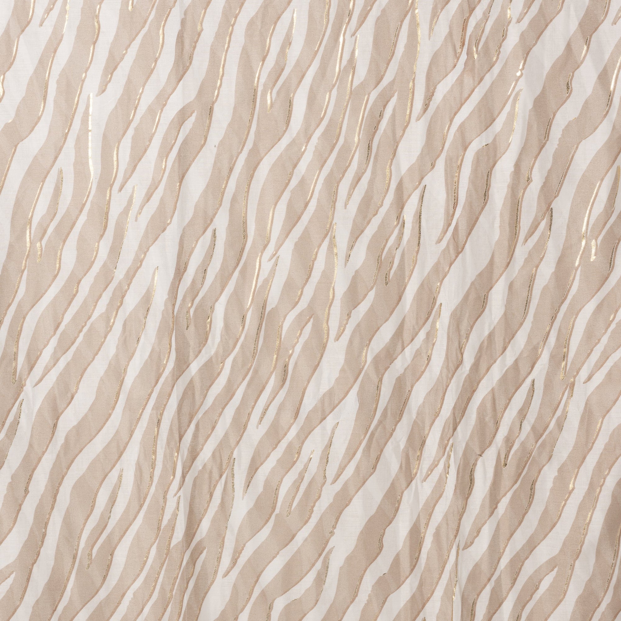 Sciarpa in cotone bianca con stampa animalier tortora - Mya Accessories