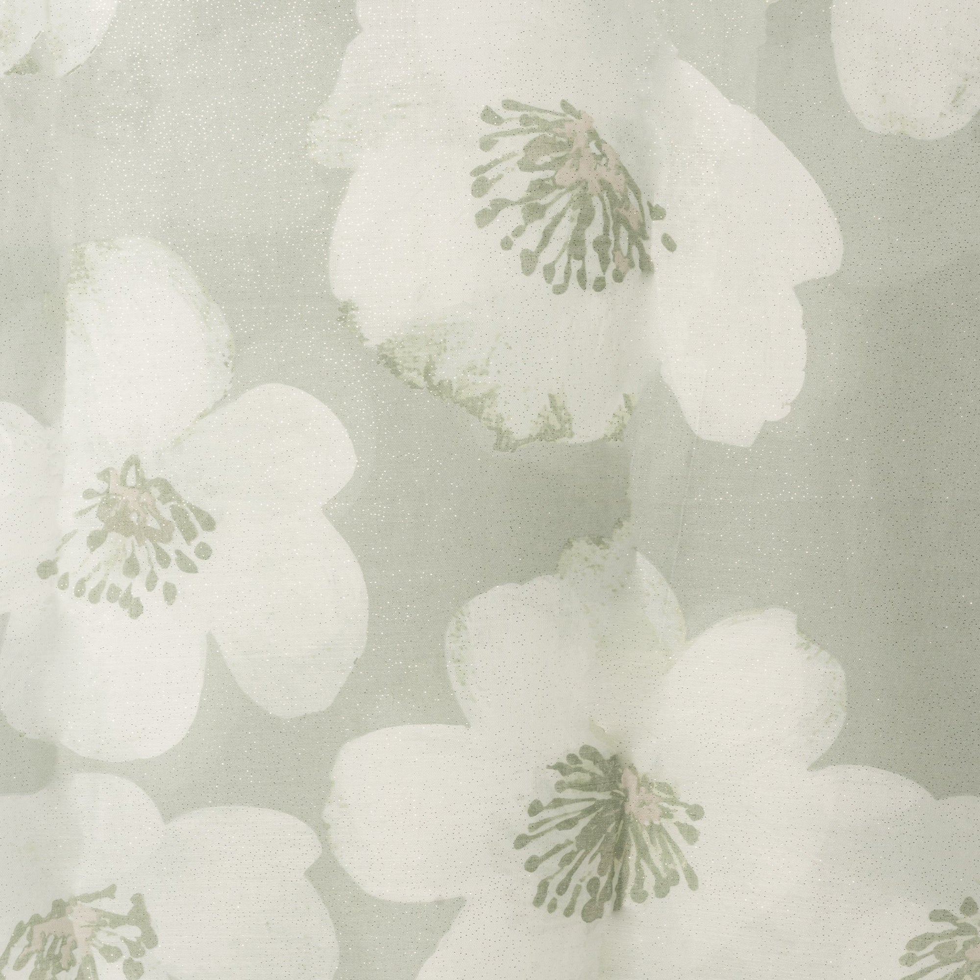 Sciarpa in cotone con stampa a fiore tono verde - Mya Accessories