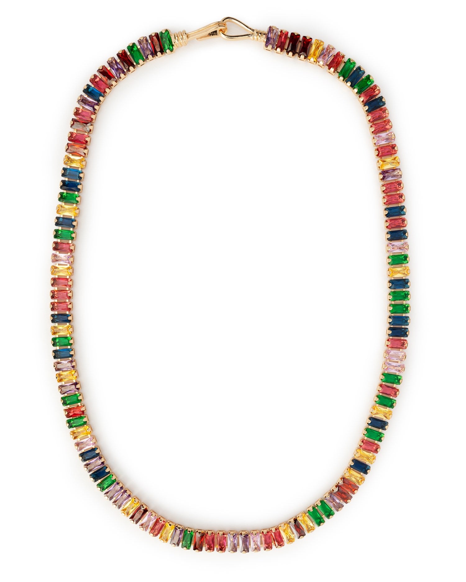 Girocollo con pietre in vetro multicolore - Mya Accessories