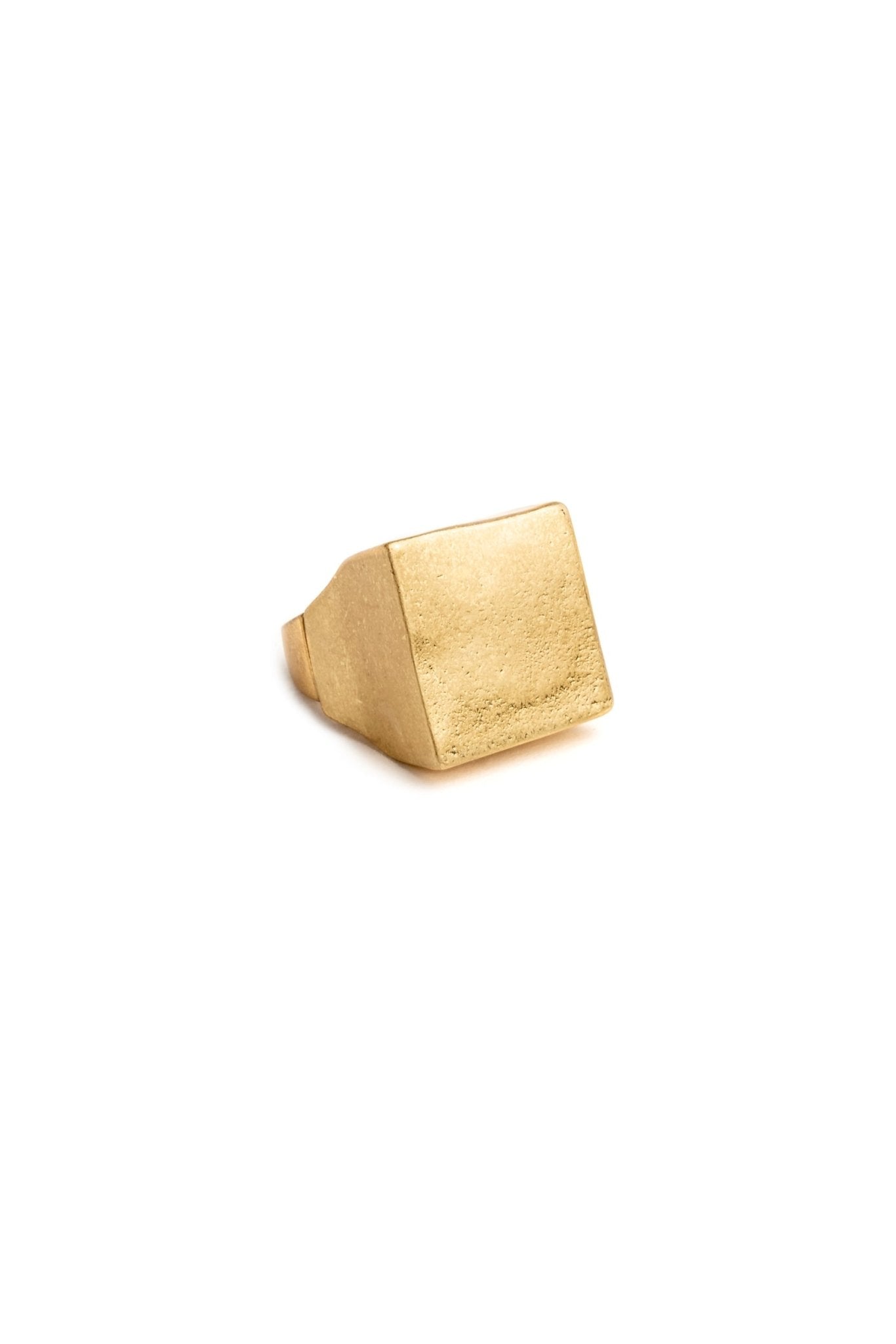 Anello colore oro a forma quadrata - Mya Accessories